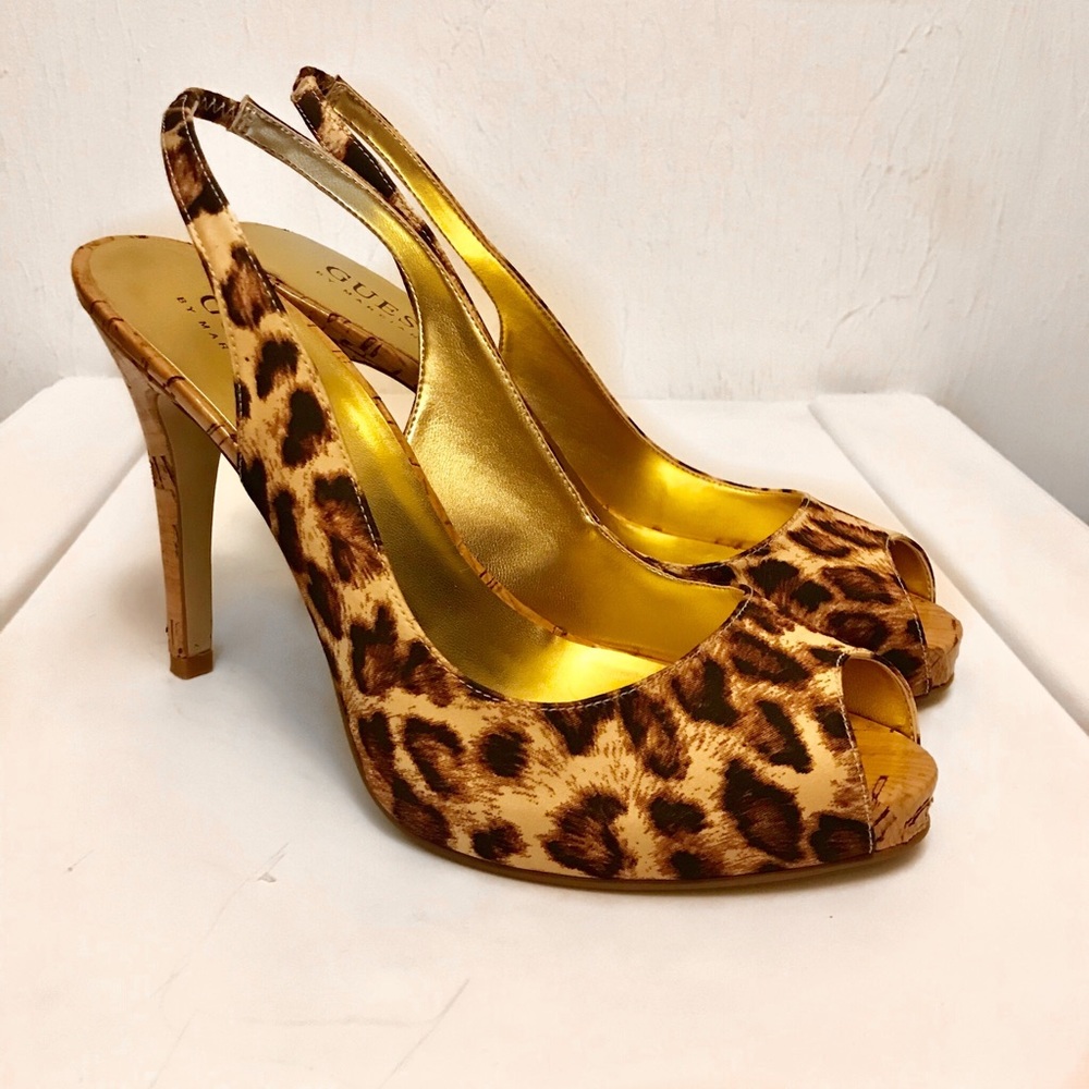 Never worn leopard print Guess heels